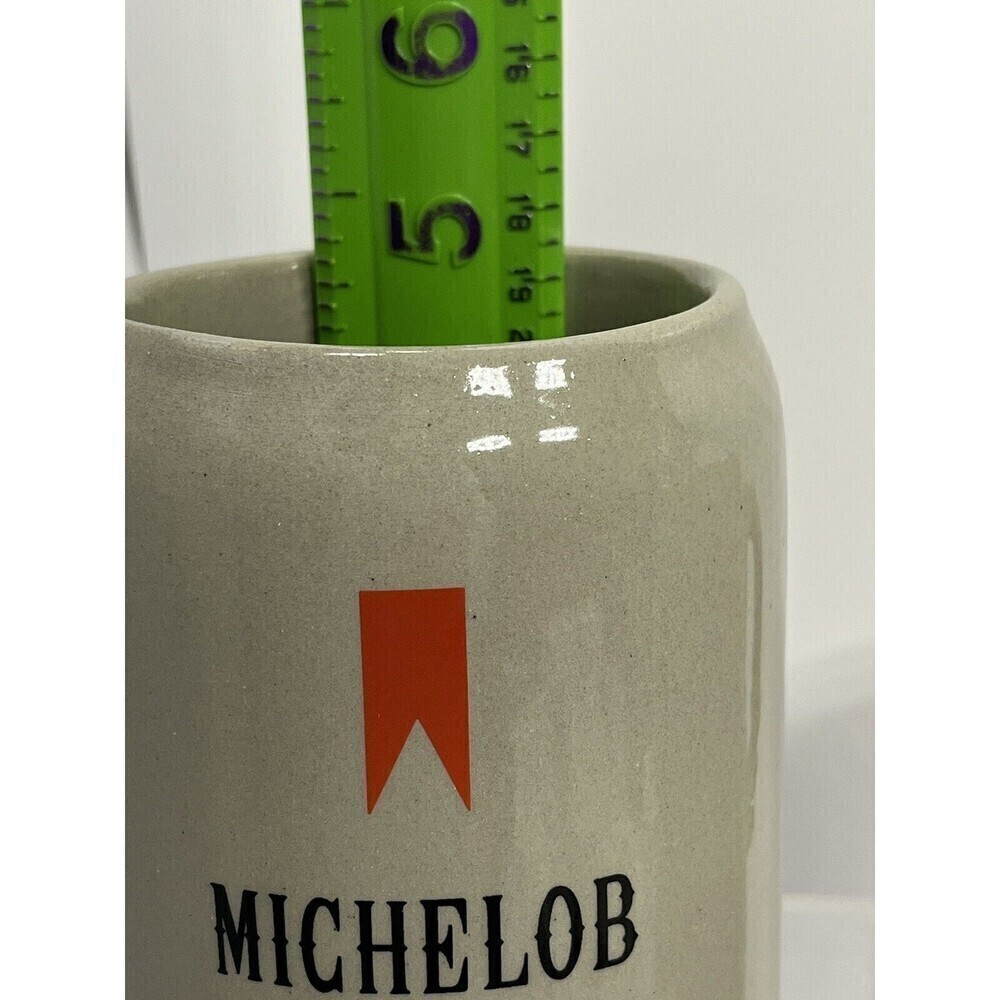 Vintage 2 MICHELOB Beer German Large Ceramic Beer Mug RARE .5L Peter Simon GERZ - Picture 12 of 13